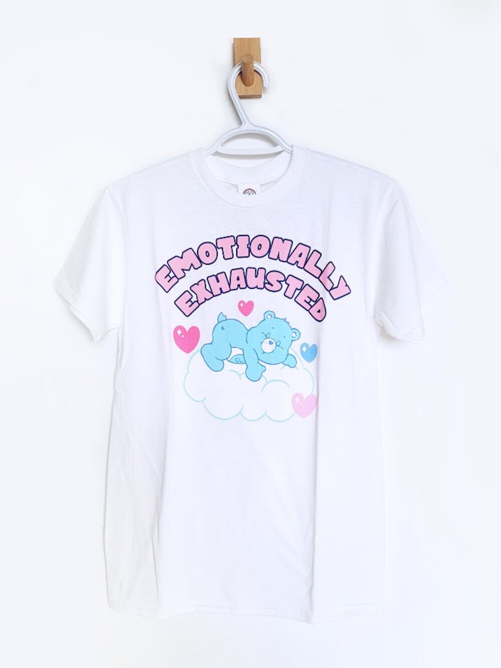 Care Bears Emotionally Exhausted  T-Shirt - Size Small